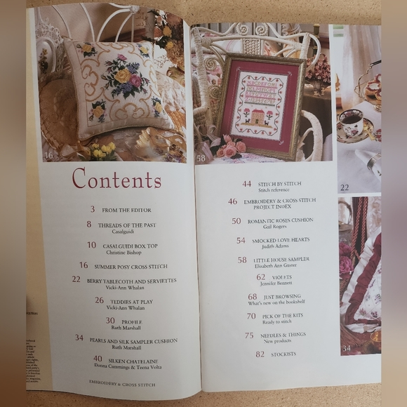 Lot of 4 Embroidery & Cross Stitch - RIBBON Embroidery, Smocking and more - Picture 9 of 10